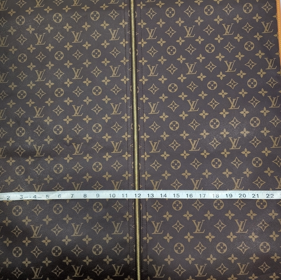 Vintage Louis Vuitton Malletier Monogram Coated Canvas Garment Bag RARE 60in - Picture 6 of 9